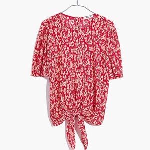 Madewell button back drape shirt